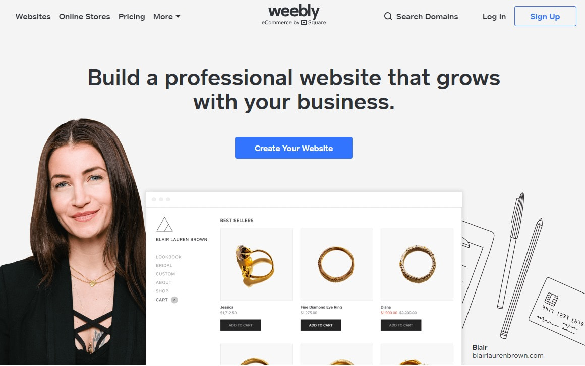 Best website builders: Weebly.