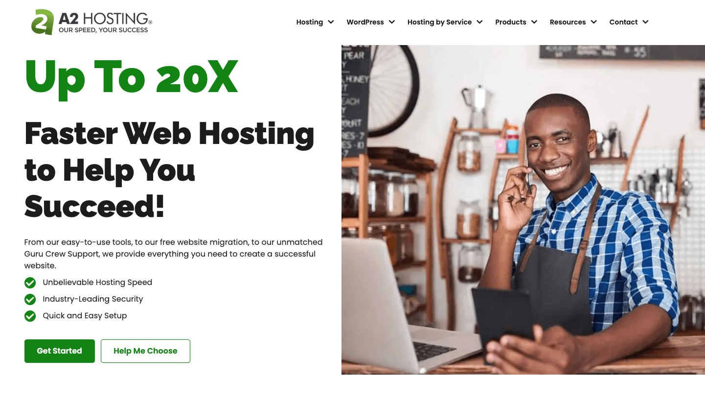 Cheap web hosting: A2 Hosting.