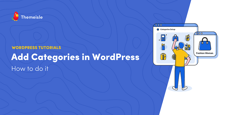 How to add categories in Wordpress.