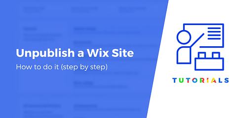 how to unpublish wix site